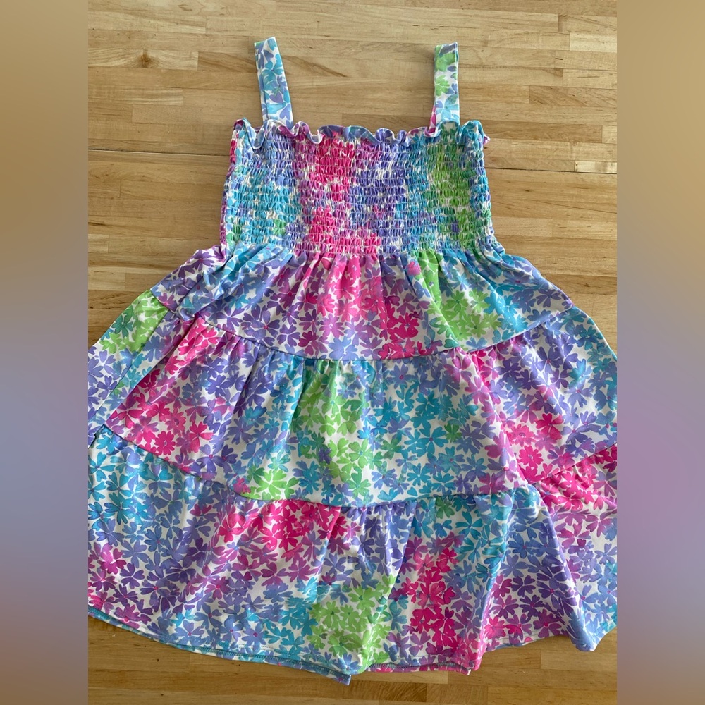 MAHI GOLD Multicolor Floral Girls Dress, Size 10